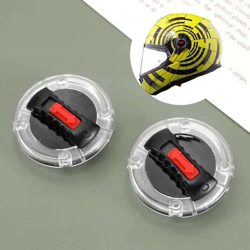 Miniatura 6 de 1 par de lentes de clip para casco de motocicleta, con clip, interruptor giratorio, compatible con LS2 lente de casco FF370 FF396 FF394 FF358 FF386