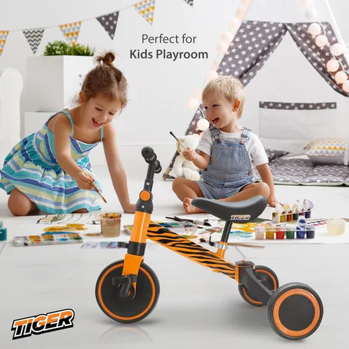 Miniatura 6 de Hurtle Triciclos 3 en 1 para niños, bicicleta de entrenamiento de equilibrio, convertible para niños pequeños, juguetes de equitación