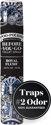 Miniatura 2 de Poo-Pourri Before-You-Go - Aerosol para inodoro, color Royal Flush, tamaño de viaje, 0.3 onzas líquidas, eucalipto y menta verde
