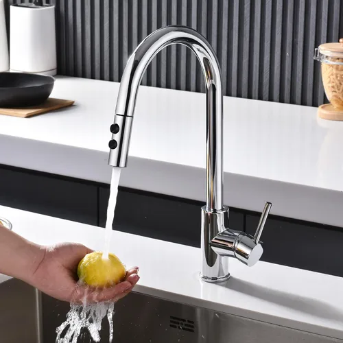 Miniatura 6 de TIORIY Reemplazo de cabezal de grifo de fregadero de cocina de metal, cabezal rociador de grifo de cocina cromado con 10 adaptadores, boquilla Cromo
