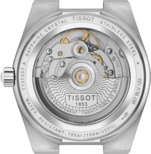 Miniatura 3 de Tissot PRX Powermatic 80 1.378 in, Gris, Contemporáneo