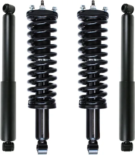Miniatura 51 de Detroit Axle - Puntales y Amortiguadores para Chevy Traverse Buick Enclave GMC Acadia Saturn Outlook 2007-2012, 2 puntales delanteros con resorte