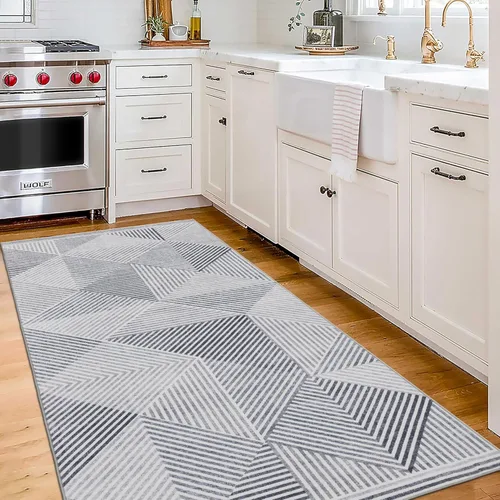 Miniatura 12 de ReaLife Rugs Alfombra Pasillo Lavable a Máquina - Sala de Estar Dormitorio Baño Cocina Entrada Oficina - Acolchada Pelo Bajo Resistente a Manchas