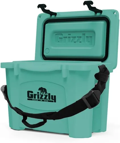 Miniatura 3 de Grizzly - Enfriador de 15 cuartos de galón Baúl de hielo duradero con aislamiento rotomoldeado Fabricado en Estados Unidos Garantía de por