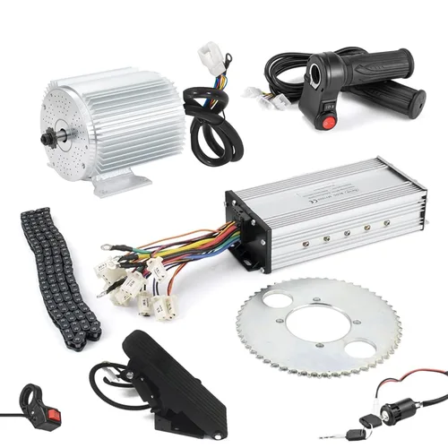 Miniatura 15 de Kunray 72V Brsushess Motor 6500W Electric Dirt Bike Motor Peak 9000RPM Peak 12KW for Tutio Kugo Electric Motorcycle Go Karts ATV Upgraded (72V 6500W)
