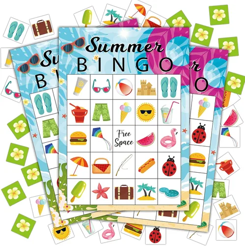 Miniatura 10 de Juego de fiesta pirata - Tarjetas de bingo para adultos, 24 jugadores
