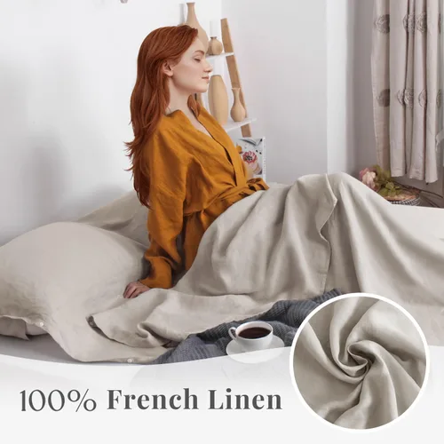 Miniatura 3 de S VICTORY SYMBOL Sábana de cama portátil 100% lino, forro de saco de dormir para hotel y viajes, saco de dormir para adultos, ultra ligero