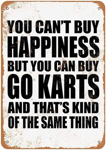 Miniatura 11 de Sign You Can't Buy Happiness BUT You CAN Buy Ice Cream - Cartel de metal divertido de lata de 8 x 12 pulgadas para bar pub interior y exterior