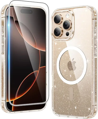Miniatura 1189 de FNTCASE Funda para iPhone 13 Pro-Max: Fundas magnéticas transparentes compatibles con Magsafe Slim anti amarillamiento protección contra caídas
