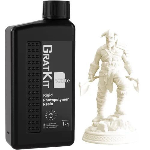 Miniatura 14 de GratKit Resina rígida 8K 10K, impresora 3D, resina de fotopolímero de curado UV de 405 nm, resina de impresión 3D de bajo olor, 35.27 oz, color negro