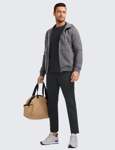 Miniatura 3 de CRZ YOGA Pantalones de golf cómodos para todo el día para hombre con 5 bolsillos, 303234 pulgadas, de secado rápido, ligeros, casuales, para trabajo