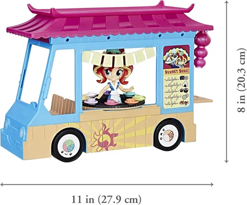 Miniatura 10 de My Little Pony Por ejemplo, Minis Sunset Shimmer Camión de sushi