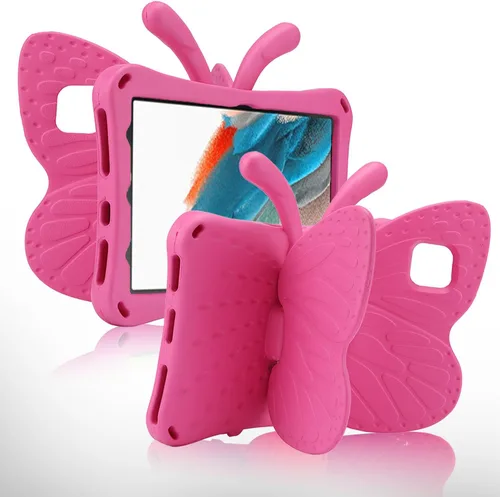 Miniatura 13 de Simicoo Funda de mariposa 3D para iPad 10.2 9 8 7 niños con soporte Lite de espuma EVA a prueba de golpes resistente funda para tableta para niñas