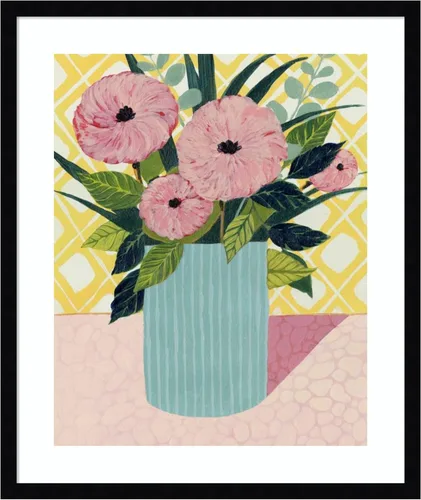 Miniatura 18 de Amanti Art Framed Wall Art Print 44x36 Retro Bouquet I by Grace Popp, Flowers Wall Art, Modern Contemporary Decor, X-Large Poster Painting Artwork