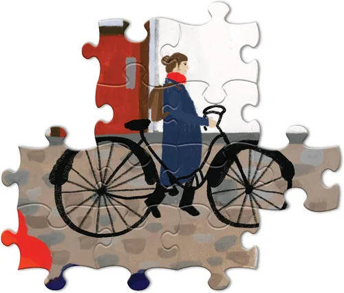 Miniatura 7 de eeBoo: Piece and Love Whimsical Village - Rompecabezas cuadrado de 1000 piezas para adultos y familias, incluye piezas brillantes y resistentes