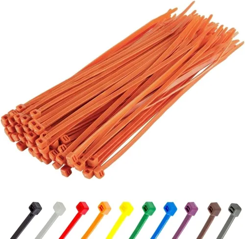 Miniatura 144 de GTSE - Paquete de 100 bridas con cremallera de 20.3 cm, color plateado/gris, 8.06 kg de resistencia, bridas de nailon grises resistentes a los rayos