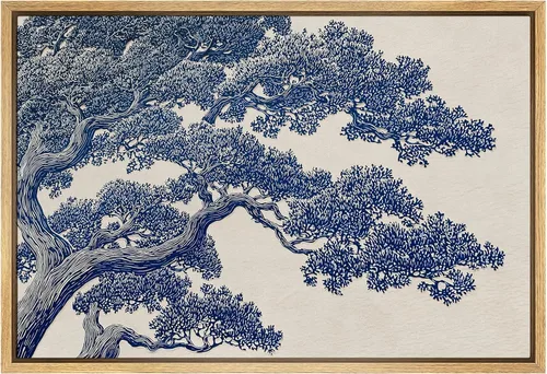 Miniatura 38 de SIGNFORD Lienzo enmarcado para pared, acuarela pastel, morado, luna, cielo, naturaleza, ilustraciones de área silvestre, arte moderno, vibrante