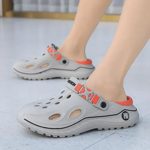 Miniatura 3 de Qiucdzi Zuecos unisex para hombre y mujer, zapatos de jardín con soporte para el arco, sandalias cómodas sin cordones, sandalias para el trabajo