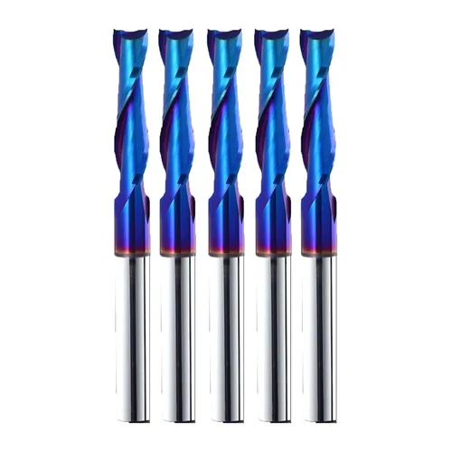 Miniatura 10 de Ruhi - Broca de enrutador en espiral Upcut de 3 flautas de 1/4 pulgadas, diámetro de corte de 1/8 pulgadas, CL, carburo sólido OVL de 2-1/2 pulgadas