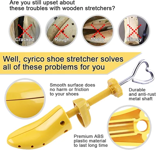 Miniatura 2 de Shoe Stretcher Women 4-way Shoe Expander Widener Shoe Tree Shape for Wide Feet