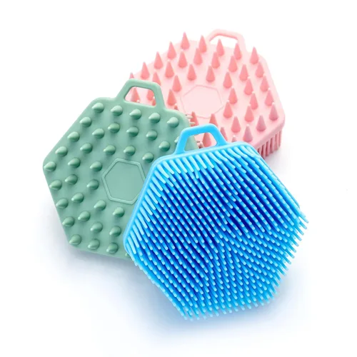 Miniatura 6 de Cepillo sensorial prémium para niños o autismo, limpiador corporal de silicona suave, cepillos sensoriales 2 en 1 para terapia ocupacional, esponja