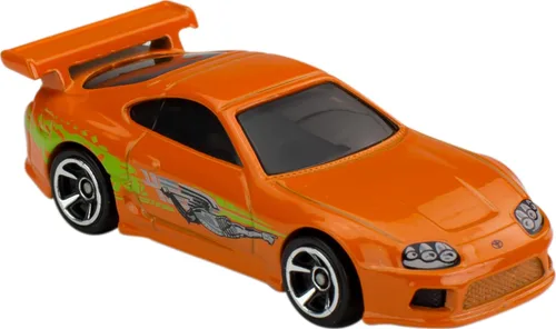 Miniatura 3 de Hot Wheels Juego de 5 coches de juguete, paquete de 5 coches de carreras y derrapes de Fast & Furious en escala 1:64 con decos exclusivos