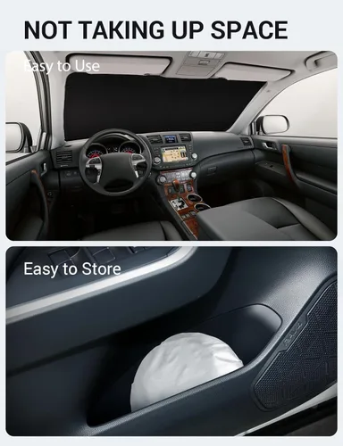 Miniatura 65 de Proadsy Parasol plegable para parabrisas delantero 2026, ajuste personalizado, accesorios para CRV SUV LX EX EX-L EX-L Navi Touring 2017-2022