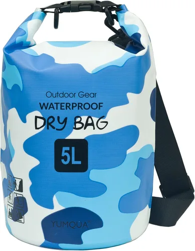 Miniatura 24 de YUMQUA Bolsas secas impermeables 5L/10L/20L/30L/40L para mujeres y hombres, bolsa seca flotante enrollable bolsa de almacenamiento impermeable