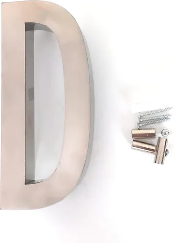 Miniatura 10 de Números de casa/letra de acero inoxidable de 8 pulgadas, grado 316 (UNS S31600), número de calle para exteriores, interiores, edificios
