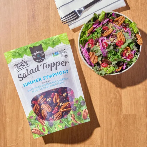 Miniatura 4 de Modern Mill Summer Symphony Aderezo para Ensalada Mixta de Gourmet Nut - Arándanos Rojos Secos, Arándanos Azules, Nueces Pecanas, Cerezas y Semillas