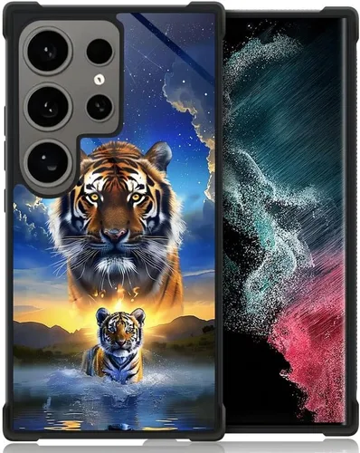 Miniatura 673 de CARLOCA Funda compatible con Samsung Galaxy S22 Ultra, diseño gráfico de Star Howling Wolfs Samsung Galaxy S22 Ultra, diseño gráfico, a prueba