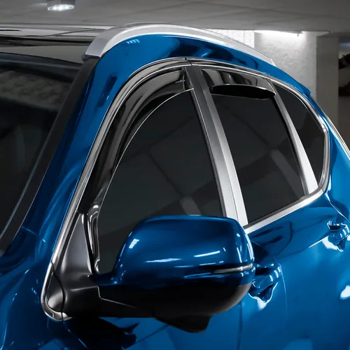Miniatura 5 de Goodyear Deflectores de ventana de canal inastillables para Honda CR-V (CRV) 2017-2022, protectores de lluvia, viseras de ventana para automóviles