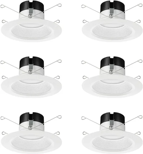 Miniatura 16 de Juno 4BEMW SWW5 90CRI CP6 M2 E-Series LED empotrable, moldura deflectora, 4 pulgadas, color blanco (paquete de 12)