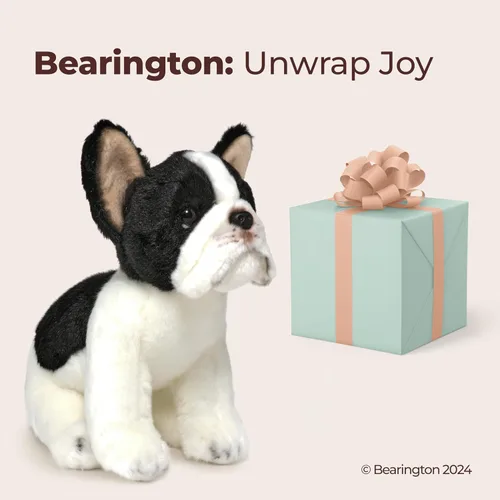 Miniatura 5 de Bearington Collection Oliver The French Bulldog Peluche, Animal de Peluche Bulldog Francés de 13 Pulgadas