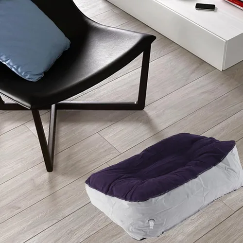 Miniatura 2 de Alvinlite Almohadas inflables de viaje para reposapiés, de PVC sin frijoles, almohadilla inflable perfecta para viajes, accesorios de viaje