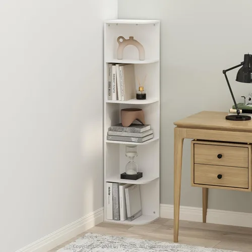 Miniatura 32 de Furinno Reed - Organizadores y almacenamiento de armario, organizador de armario de 5 niveles, estante abierto, para armario, dormitorio, sala