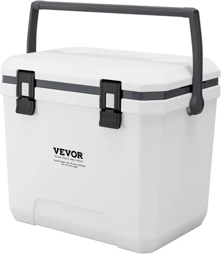 VEVOR Enfriador portátil, ligero, material rígido, aislado, portátil, adecuado para pícnics familiares y viajes largos