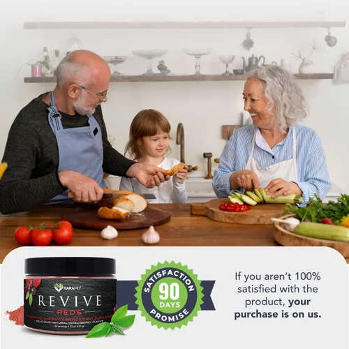 Miniatura 6 de KaraMD Revive Reds - Delicioso suplemento potenciador de energía de polifenoles, apto para veganos, sin gluten y sin OMG, superalimento en polvo