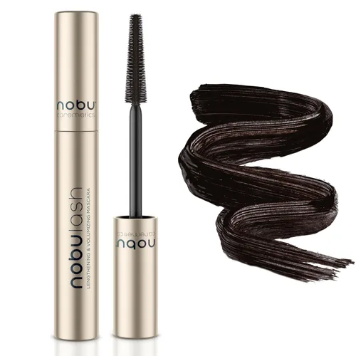 NobuLash - Máscara para mujeres mayores, voluminizadora y alargadora, larga duración, hipoalergénica, sin grumos, sin manchas, vegano, fórmula 2 en