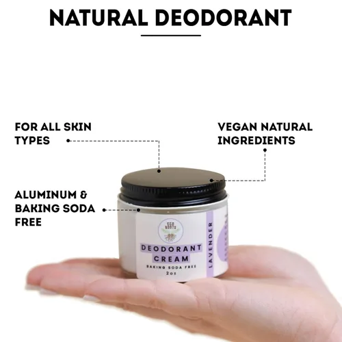 Miniatura 5 de ECO ROOTS Desodorante Natural para Mujeres y Hombres Crema Desodorante Orgánica Sin Aluminio Desodorante Saludable Sin Bicarbonato de Sodio