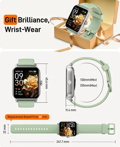Miniatura 7 de Relojes inteligentes para mujeres y hombres, 2025 Smartwatch de 1.85" con Alexa, rastreador de fitness, reloj inteligente compatible con Android