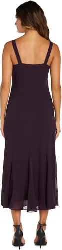 Miniatura 4 de R&M Richards - Vestido de gasa con cuentas para mujer