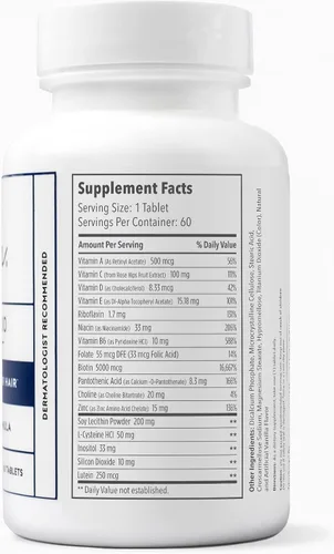 Miniatura 7 de Elon Matrix 5000 - Multivitamínico completo, vitaminas para el crecimiento de la piel, el cabello y las uñas, vitaminas saludables
