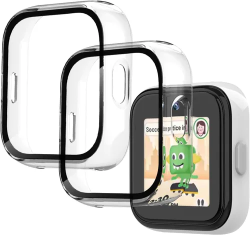 Miniatura 12 de Paquete de 2 fundas compatibles con T-Mobile SyncUp Kids Watch, carcasa rígida de policarbonato con vidrio templado para accesorios de reloj SyncUp