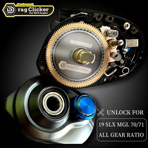 Miniatura 4 de Kit de Clicker de Arrastre para Carrete Baitcasting para Shimano Curado Tranx Metanium Bantam Chronarch MGL SLX DC XT Series Equipo y Accesorios