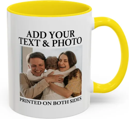 Miniatura 8 de Taza con foto personalizada, diseño de tu propio estilo con imagen de palabras, 11 onzas, varios colores, regalos personalizados para cumpleaños