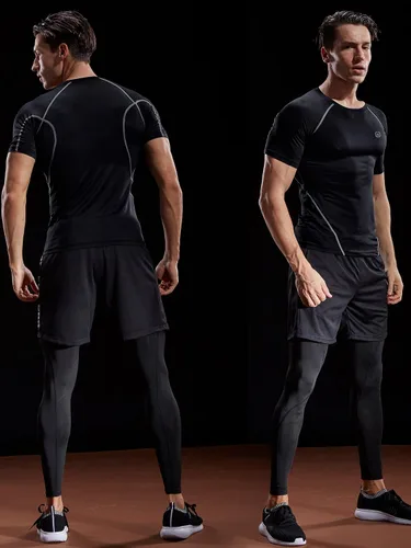 Miniatura 5 de NELEUS Camisetas de compresión para hombre