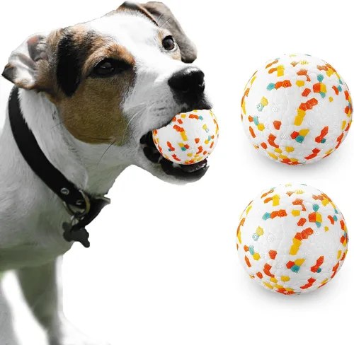 Miniatura 17 de Pelotas para perros, pelota de juguete indestructible para perros masticadores agresivos, pelota interactiva duradera de alta elasticidad