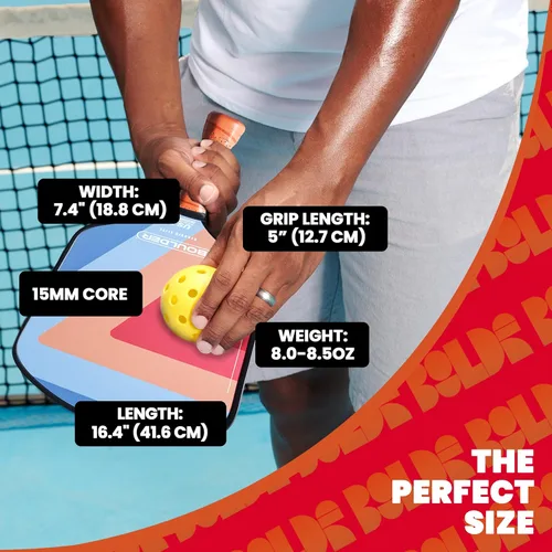 Miniatura 7 de Boulder Carbon Fiber Pickleball Paddle T700 Carbon Fiber USAPA Approved, with Honeycomb Polymer Core Pickleball Racket for Beginner &