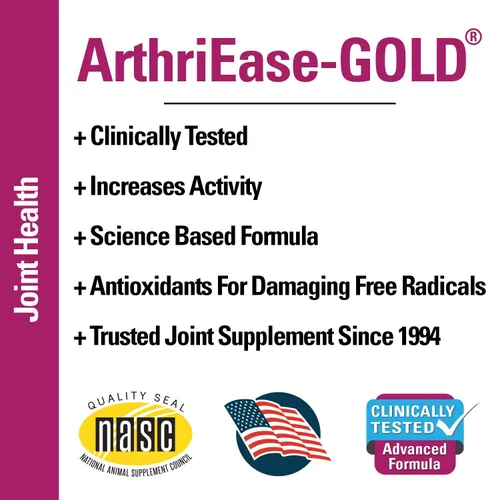 Miniatura 4 de Vet Classics ArthriEase-Gold - Soporte para cadera y articulaciones para perros, gatos, suplemento de salud de mascotas, alivia dolores, molestias